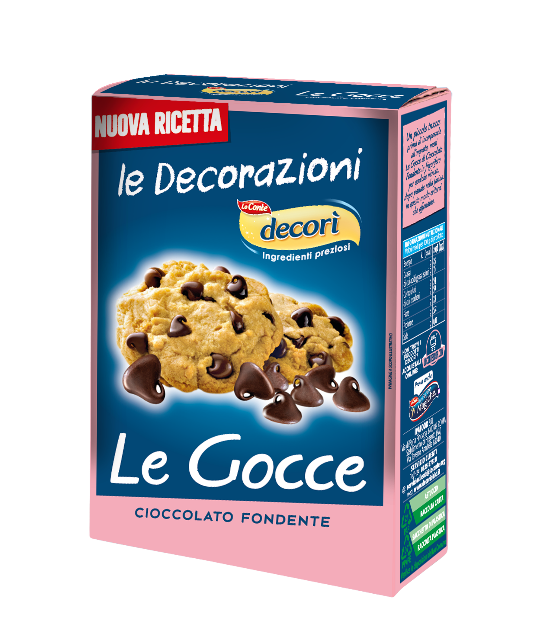 Gocce di cioccolato fondente da 100g