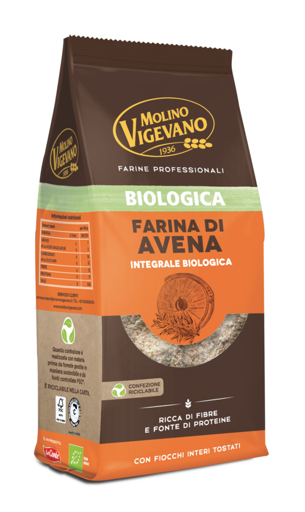 Farina di avena biologica Molino Vigevano