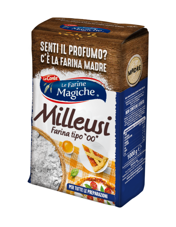 Farina Milleusi Le Farine Magiche. Ideale per tutte le creazioni dolci e salate.