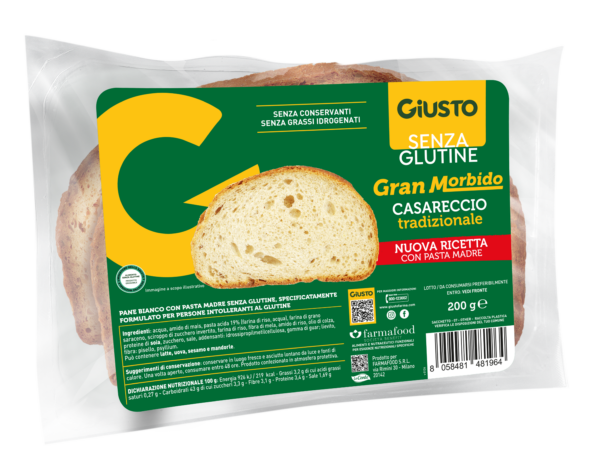 Pane casareccio senza glutine di Giusto