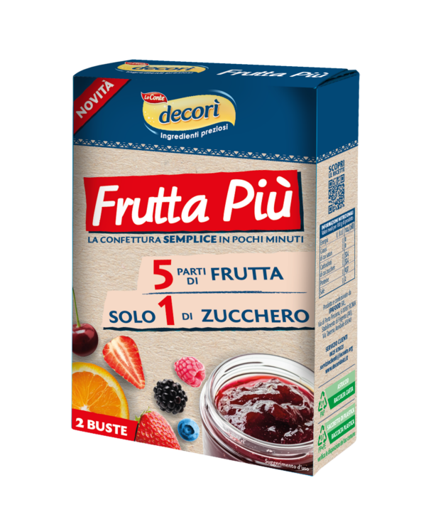 L'unico prodotto sul mercato che permette di realizzare confetture con diluizione frutta/zucchero in rapporto 5:1